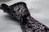 black and purple floral wedding tie