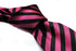 neon pink and black striped tie