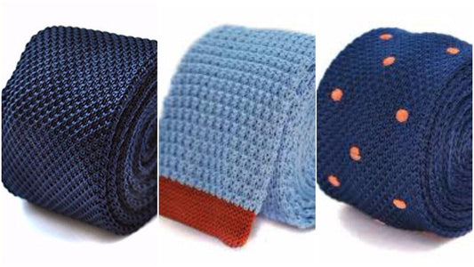 Product in the spotlight: Navy knitted tie